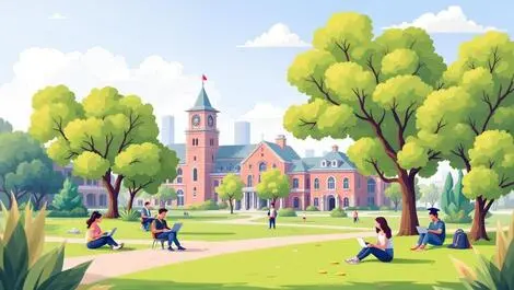 Australian university campus students laptops eucalyptus trees scholarship opportunity support