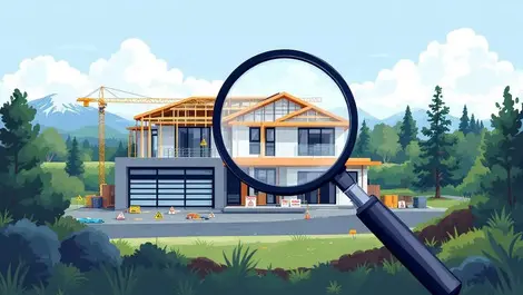 Modern house under construction new zealand warning signs landscape