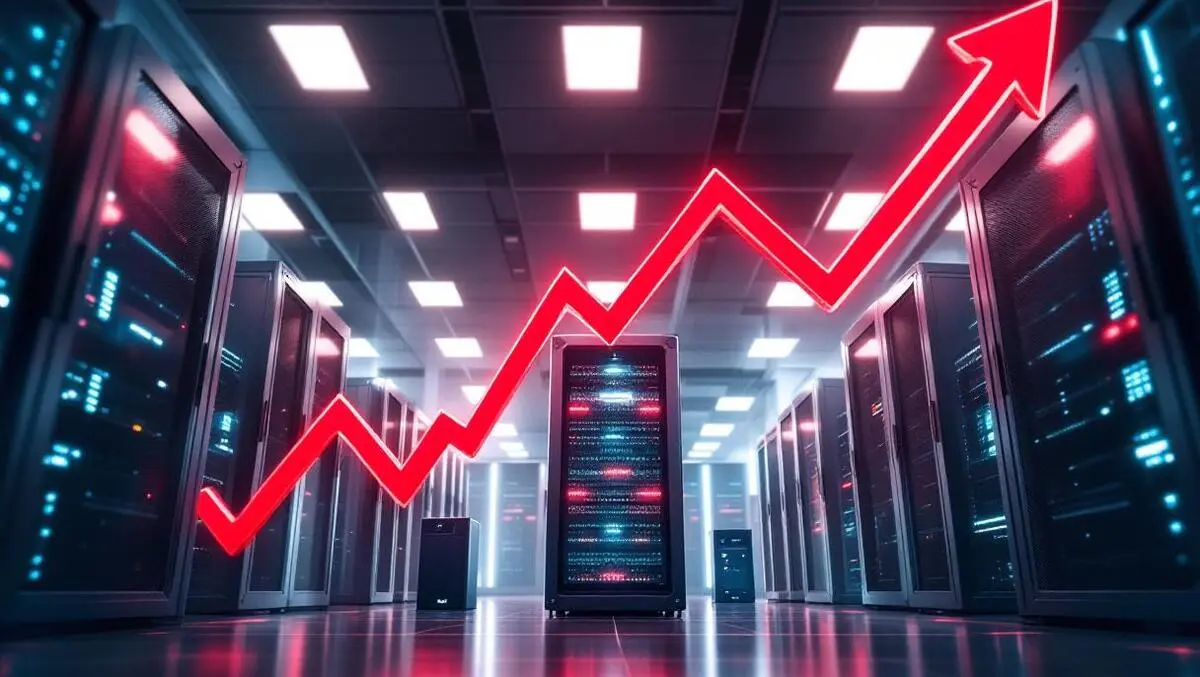 Modern data center ssd hdd racks red price spike ai demand
