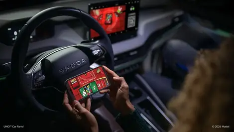 Škoda brings AirConsole & Tetris to parked EV drivers