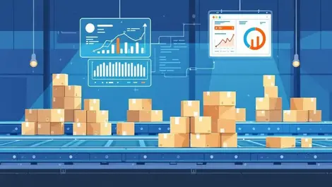 Warehouse supply chain automation dashboard inventory route